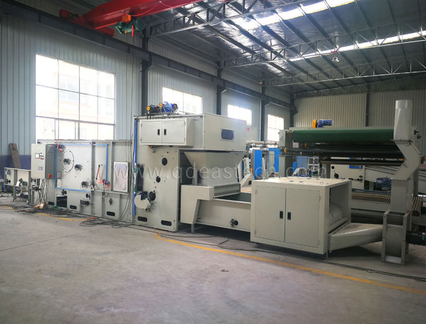 Polyester fiber sound-absorbing board production line 