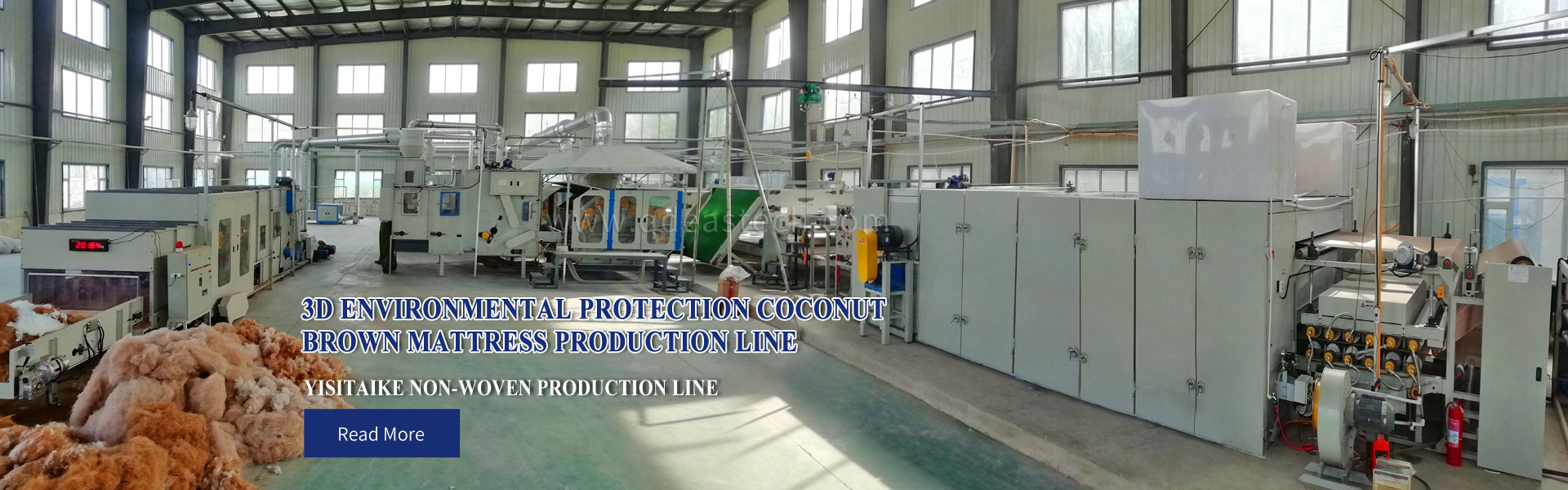Coconut fiber mattress production line