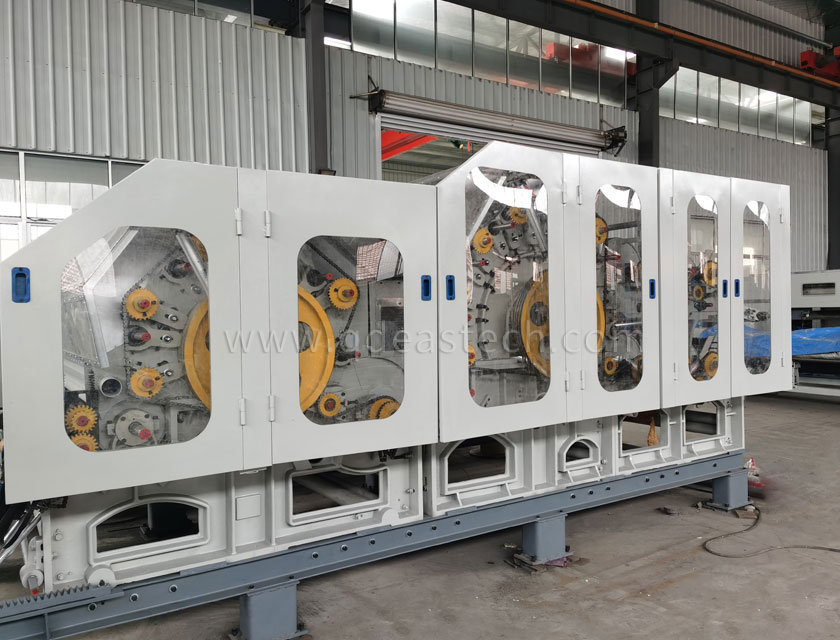 Double cylinder double doffer carding machine